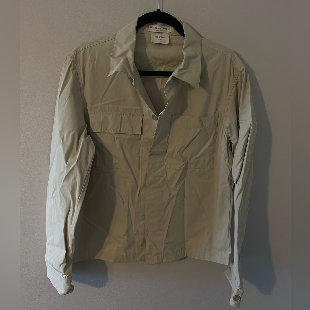 Bottega Veneta Pre Spring 2020 Utilitarian Jacket in Sand
